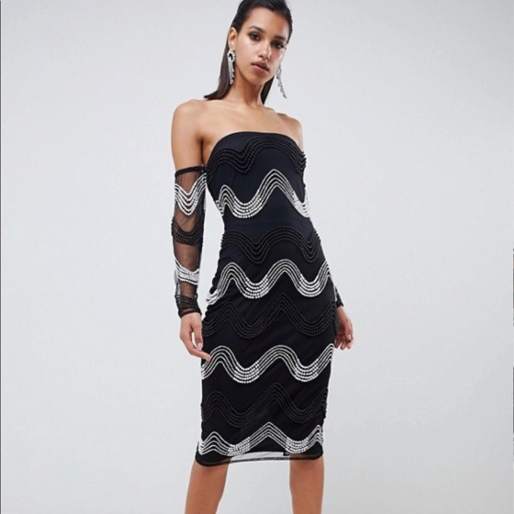 ASOS Black + White Cocktail Dress